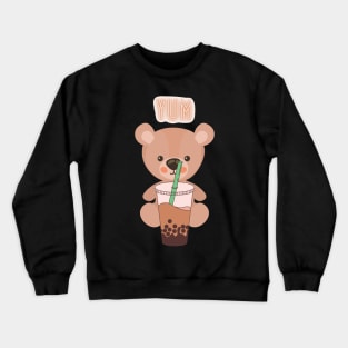 Bubble Tea Bear Crewneck Sweatshirt